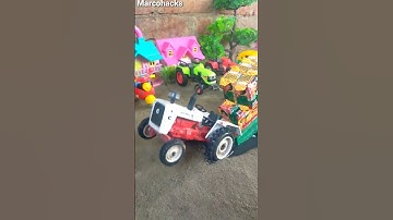 Diy tractor stuck in mud mini science project  || Mini Thar 4X4 stuck | #marcohacks