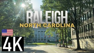 Road Tour of Raleigh, North Carolina in 4K - Crabtree Valley - Downtown Raleigh