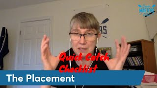 The Stroke Cycle - Blade placement at catch