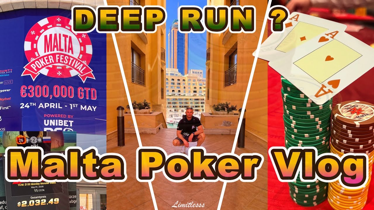 Poker Reise ♠️♥️ Malta 🇲🇹 Malta Poker Festival 2023 Casino Portomaso Poker VLOG poker