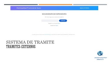 sistema tramite documentario con mesa de partes virtual