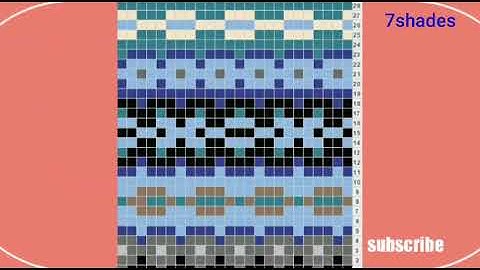fair isle graph knitting pattern | graph knitting chart |