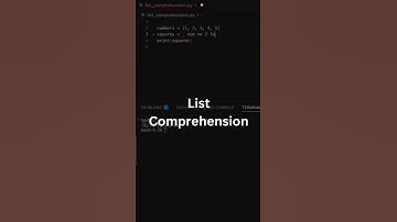 List comprehension in python