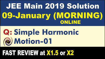 JEE Main 2019 Physics Solutions | Simple Harmonic Motion 01