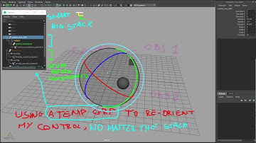 Maya Rig, change orientation of a rigged control