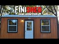 FINISHED! Shed to Game Room Tour! | 16x48 Shed | Shed To House