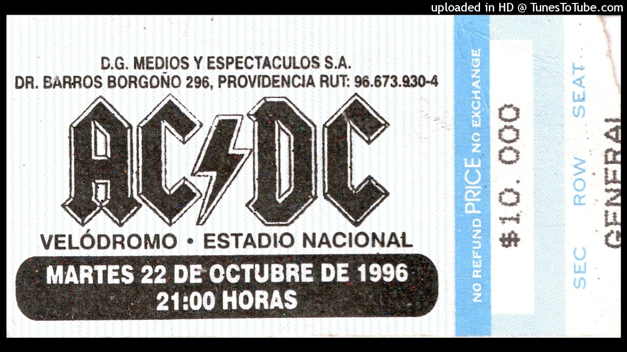 AC/DC Ballbreaker tour 1996 Chile radio spots - YouTube