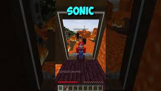 Noob Vs Mario Vs Sonic Vs Shrek Vs Bowser: Minecraft Parkour (Running Out Of Time) #Shorts