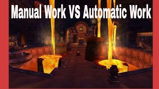 Factory Real Shots   Manual process VS Automated process of Forged Flange