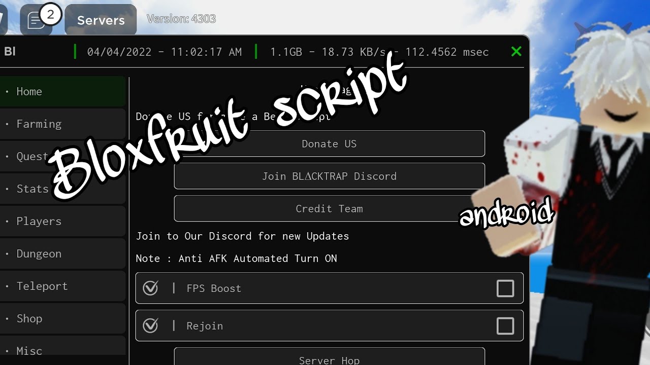 Blox fruit Arceus x script android YouTube