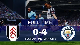 Fulham Dominated by Manchester City (0-4) On Match To Be Top Of The Premier League 2023/2024