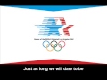1984 olympic games theme song lyrics  hino dos jogos olmpicos de 1984 letra