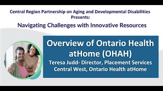 CRPADD Ontario Health atHome - 2025