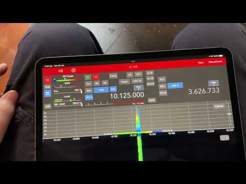 Calling back to VK2WI on an iPad