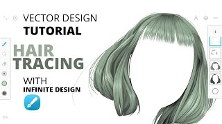 Tutorial Vector Design Cara Menggambar Rambut - Infinite Design