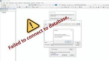 TABLA EXCEL, ERROR AL CONECTARSE A LA BASE DE DATOS  EN ARC GIS 10.5