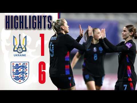 SUPERB SIX 🤩| HIGHLIGHTS | Ukraine v England | Women | FIFA World Cup European Qualifier — football highlights