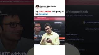 My Live Classes are going to be Awesome | GATE CS | GATE DA | Prof. Ravindrababu Ravula