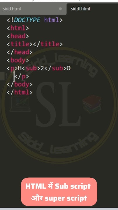 subscript and superscript in html|| how to insert subscript superscript ...