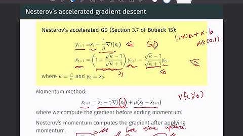 Momentum method & Nesterov 2
