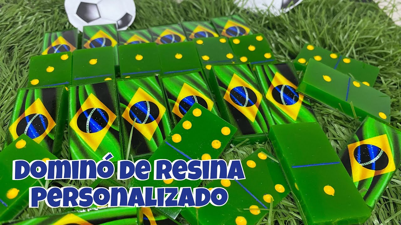 Dominó de Resina | Dominó de Resina Personalizado 🇧🇷
