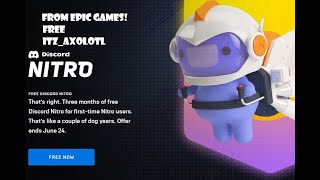 How to get free Nitro 2021 with EPIC games!! Hurry up now!