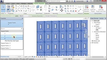 Revit ADAPTIVE COMPONENT SQUARE FRAME APPLICATION