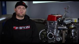 We stopped by 4 piston racing and talk to co-owner luke wilson about
how you can make 500+ horsepower while spinning over 10,000 rpm.