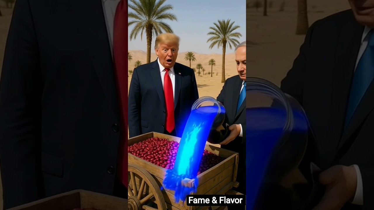 Trump’s Red Beans vs Netanyahu’s Blue Ink – A Desert Chase|