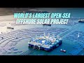 World's Largest Open Sea Offshore Solar Project 😧 #technology #solar #tech #viralvideo