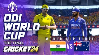 ODI WORLD CUP FINAL - INDIA v AUSTRALIA - Cricket 24 Gameplay screenshot 3