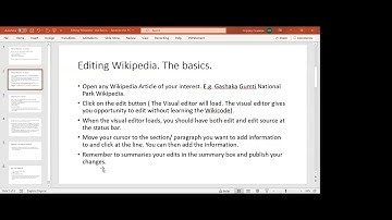 Learn to edit Wikipedia: Wikipedia Editing Basics