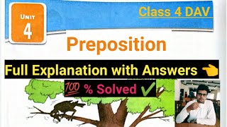 Preposition English Practice Book Class 4 DAV Fully Solved  @Englishwithpawansir