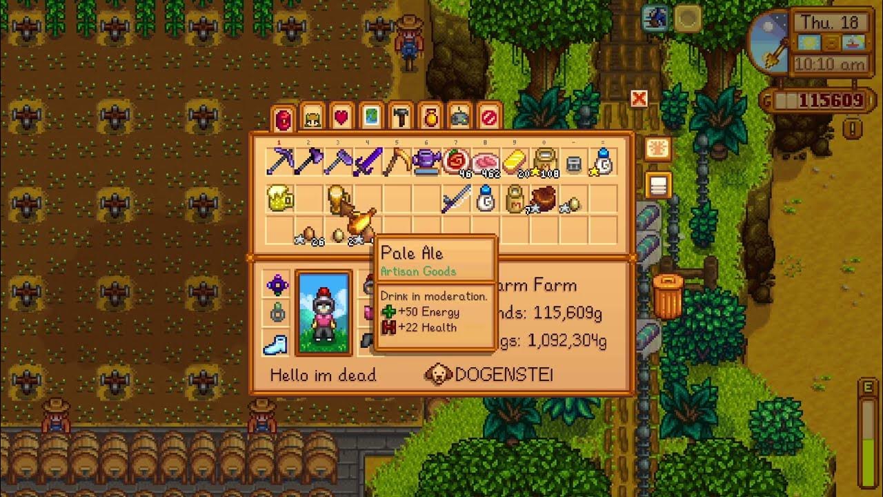 Stardew Valley How to make Beer, Mead and Pale Ale YouTube