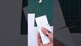 How to cut a symmetric shape? Simple folding technique - Leathercraft