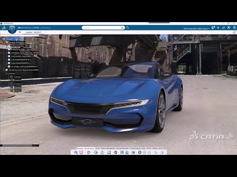 Open Lightweight mode on CATIA Live Rendering