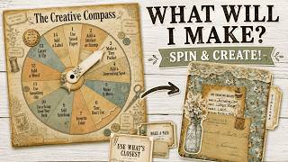 Don’t Know What to Make Spin the Creative Compass! | Junk Journal Inspiration
