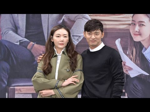 최지우·주진모 '캐리어를 끄는 여자' 포토타임 (제작발표회 Woman with a Suitcase, Choi ji-woo, 전혜빈, 이준) [통통영상]