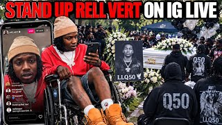 RELL VERT DID NOT ATTEND Q50 FUNERAL‼️VERT ALLEGEDLY IN A WHEELCHAIR😱