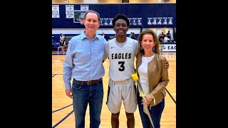 Johnathan Gooden introduced at Second Baptist School Senior Night