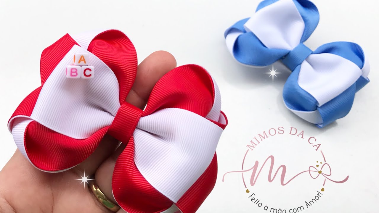 LAÇO ESCOLAR🎀SIMPLES E FÁCIL