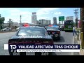 Choque múltiple provoca caos vial en la avenida Garza Sada en Monterrey
