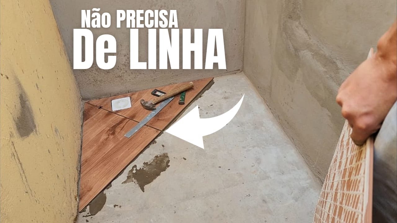 COMO ASSENTAR PISO em lugar fora do esquadro e pequeno SEM USO DE ...