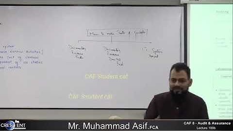 CAF 08 - AUDIT   LECTURE # 100 B  BY SIR ASIF   SEPTEMBER 2024 ATTEMPT