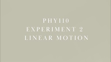PHY110 - EXPERIMENT 2