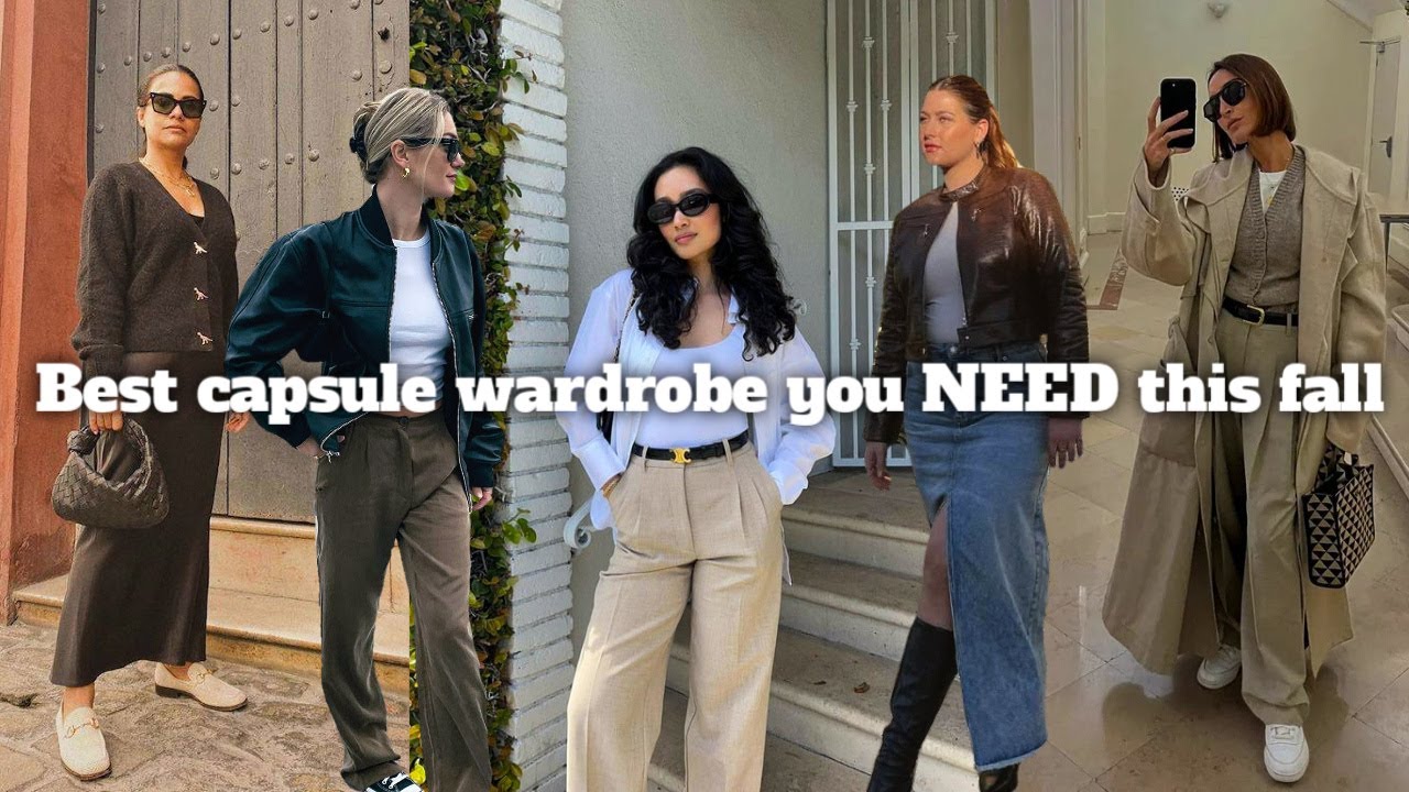 The Best Capsule Wardrobe you NEED this fall - outfits + style tips - YouTube