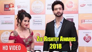 Aalisha Panwar & Vineet Raina At Zee Rishtey Awards 2018 | #ZeeAwards2018