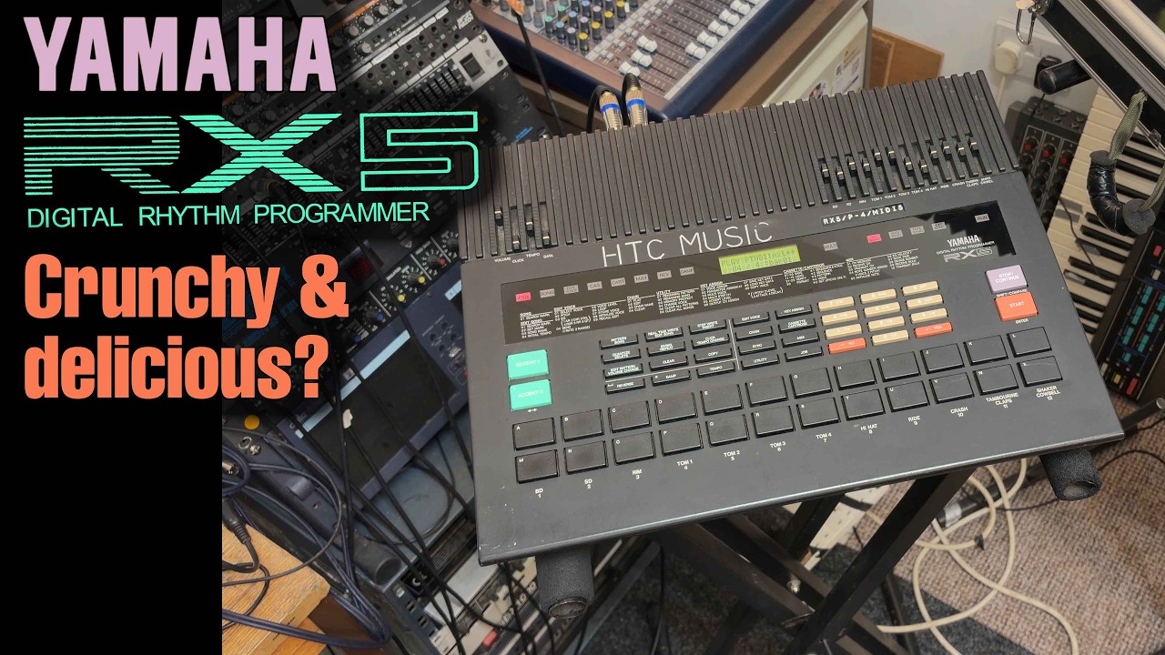Yamaha RX5 drum machine tutorial, review, sound demos & sample 