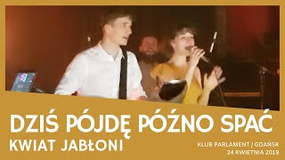 Kwiat Jabłoni - Dziś pójdę późno spać (Klub Parlament, Gdańsk 24.04.2019)