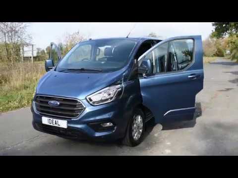 chrome blue ford transit